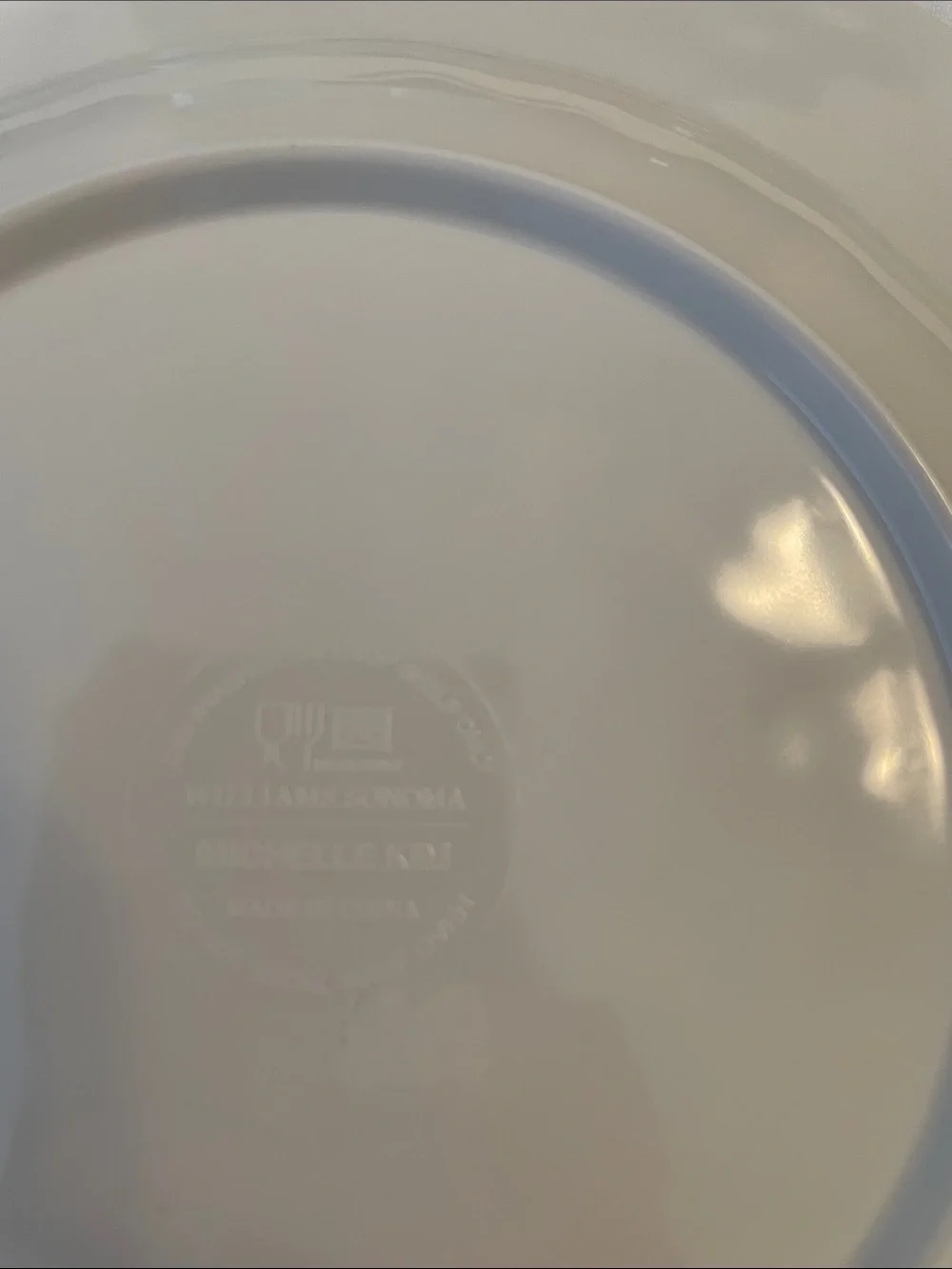 Williams Sonoma Michelle Kim Watercolor Plastic Outdoor Plates (5)
